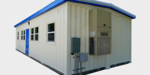 16’ x 40’ x 9’6” Custom Office ISO Container with Pitch Roof