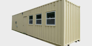 8’ x 40’ x 9’6” Custom Open Bay Office ISO Container