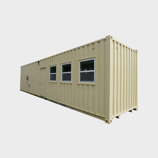 8’ x 40’ x 9’6” Custom Open Bay Office ISO Container
