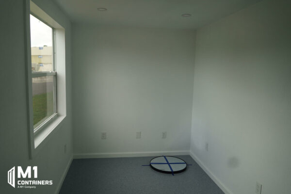 8’ x 20’ x 8’6” Custom Office with Bathroom ISO Container - Image 2