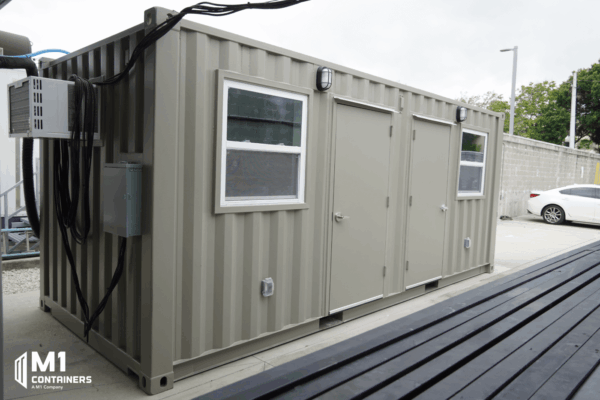 8’ x 20’ x 8’6” Custom Double Office ISO Container - Image 7