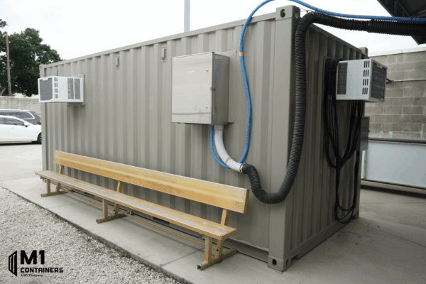 8’ x 20’ x 8’6” Custom Double Office ISO Container - Image 3