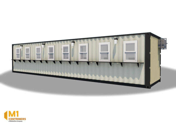 8’ x 40’ x 9’6” Custom Ticket Office ISO Container - Image 3