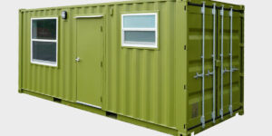 8’ x 20’ x 8’6” Custom Office with Bathroom ISO Container