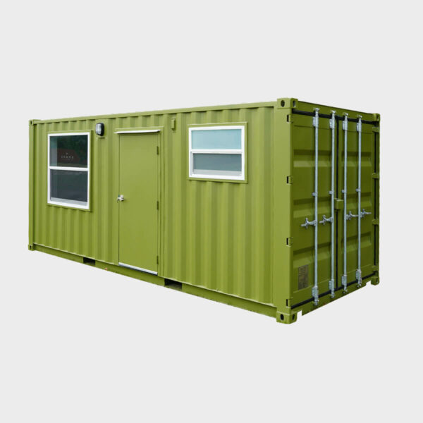 8’ x 20’ x 8’6” Custom Office with Bathroom ISO Container