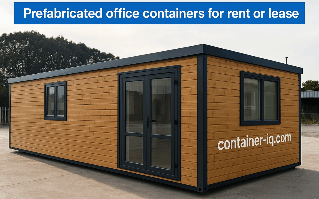 Your Guide to Prefabricated office containers for rent or lease