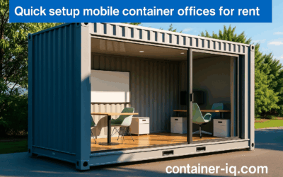 Need an Office Yesterday? The Lowdown on Quick Setup Mobile Container Offices for Rent